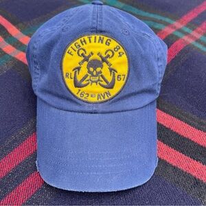 ‼️SOLD‼️ Vintage Polo Ralph Lauren Skull Anchor Naval Patch Cap